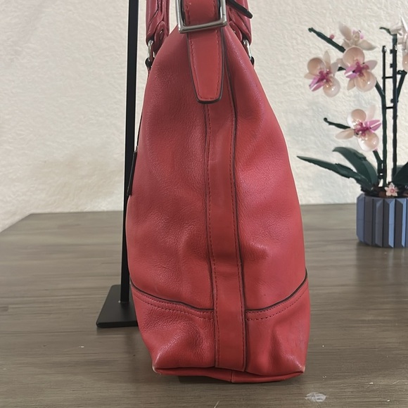 Coach Legacy Leather Rory NS Satchel Red 19892 - Picture 5 of 12